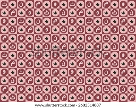 A sophisticated, seamless geometric pattern featuring a checkerboard grid design composed of simple Kufic-style Arabic letterforms (such as Noon, Meem, 