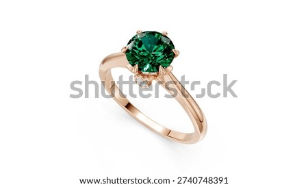 Sophisticated solitaire ring with refined form.