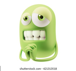 Sorry Emoticon Character Face Expression 3d Stock Illustration ...