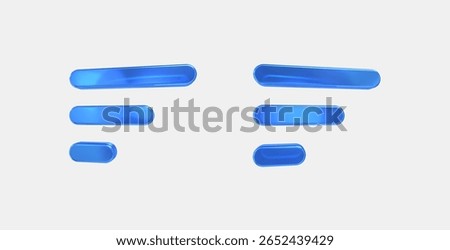 sort 3D icon on isolate white background