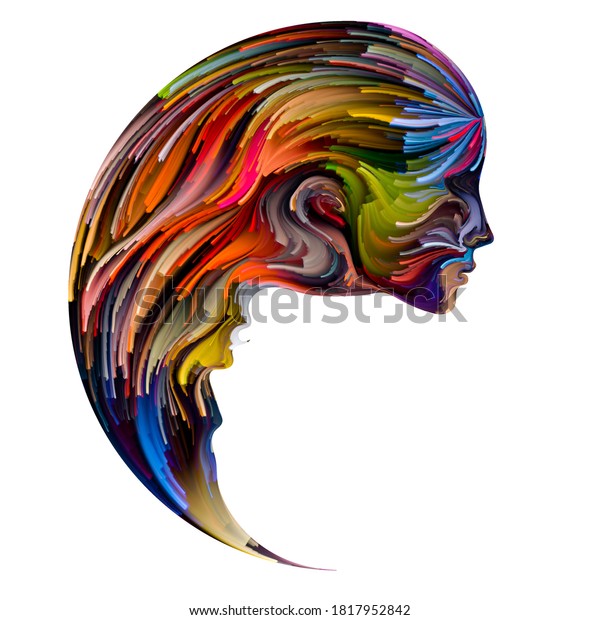 Soul Mates Series Female Facial Features Stock Illustration 1817952842 ...