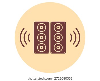 Sound icon. Wedding vector icon. Flat vector illustration.