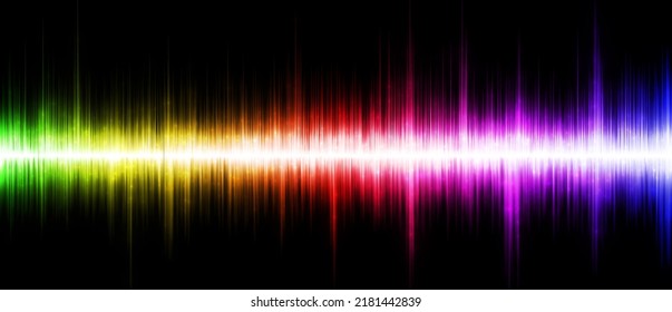 Sound Wave Background Suitable As A Backdrop For Music, Technology And Sound Projects. High Quality Photo