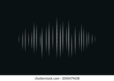 Sound wave black digital background entertainment technology
