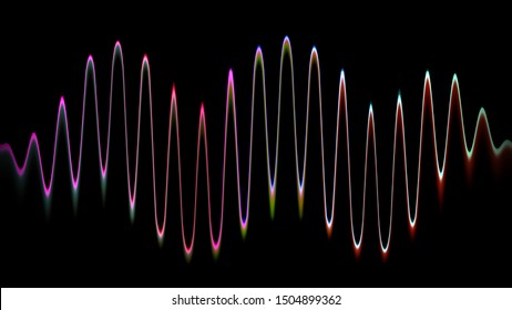 Sound Wave Line Multicolor Music Abstract Stock Illustration 1504899362 ...