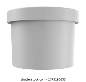 Soup Takeout Container 3D Illustration On White Background