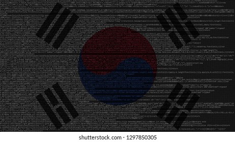 Source Code Flag South Korea Korean Stock Illustration 1297850305 ...