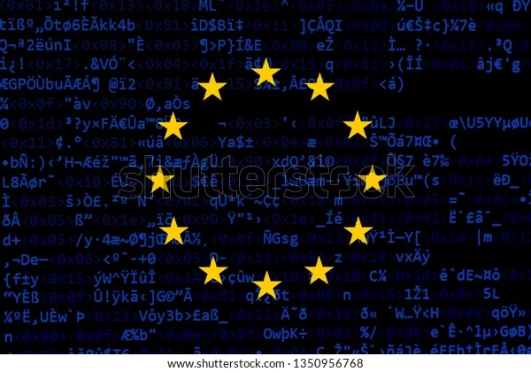 Source Code Software Errors Overlaid Eu Stock Illustration