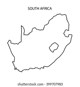 Map Of South Africa Blank South Africa Map Outline Stock Illustration 399707983 | Shutterstock