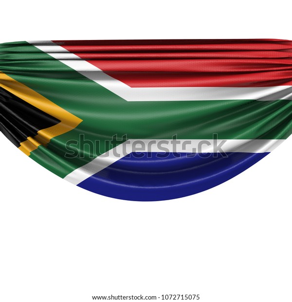 South Africa National Flag Hanging Fabric Stock Illustration 1072715075