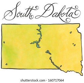 South Dakota Map