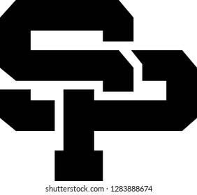 Sp Logo Design Stock Illustration 1283888674 | Shutterstock