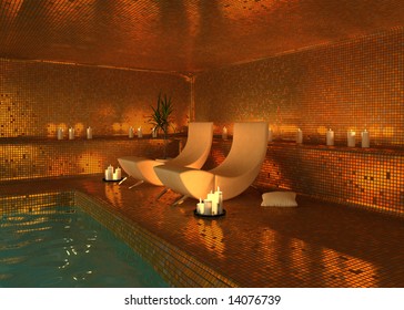 spa modern interior (3D rendering) - Powered by Shutterstock