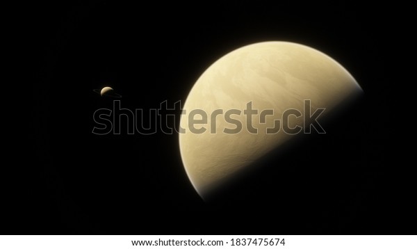 space background, detailed planet surface,\
beautiful alien planet in far space, realistic exoplanet, planet\
similar to Earth 3d\
render