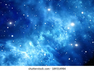 Space Background With Nebula And Stars