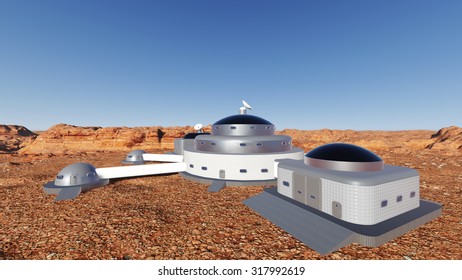 Space base on Mars