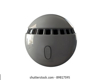 Space Capsule White Isolated