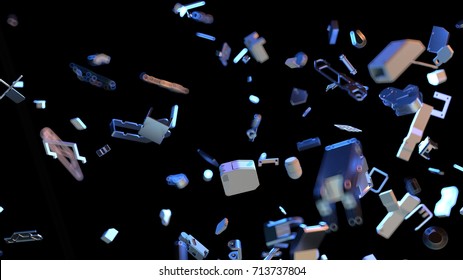 Space Debris, 3d Illustration