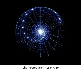 Space Fantasy, Imaginary Star Chart, Abstract  Background