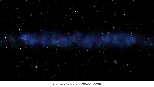 space, galaxy, milky way dark blue background, starry sky, stars fly blur, video background animated, screensaver, copy space.