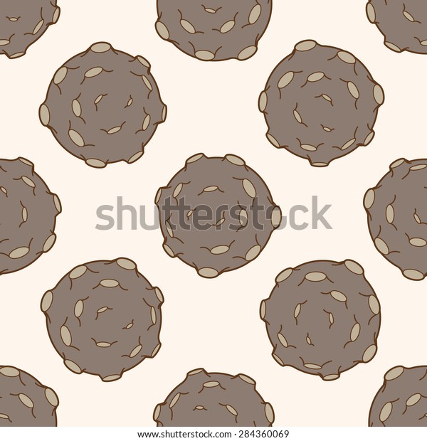 Space\
Meteorite , cartoon seamless pattern\
background