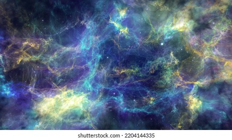 Space Nebula Gas With Stars. Colorful Cosmic Abstract Deep Space Background. Also Available As An Animation - Search Footage For 15850597