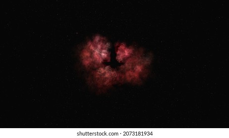 Space Nebula, Planetary Nebula, Star Remnant, Red Nebula, Black Cross