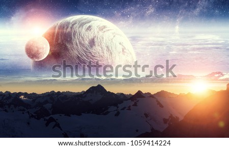 Space planets and nature