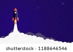 Space rocket launching background.