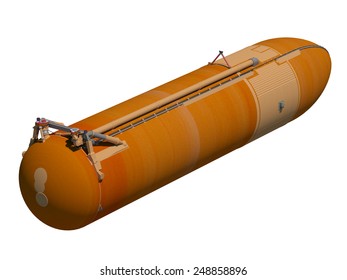 Space Shuttle External Tank. 3D Model.