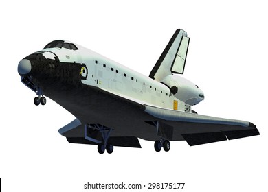 Space Shuttle Landing. 3D Model.