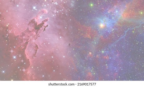 Space is sometimes pinker than we think.