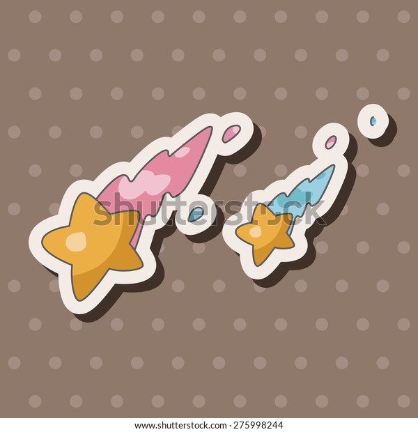 Space star , cartoon sticker\
icon