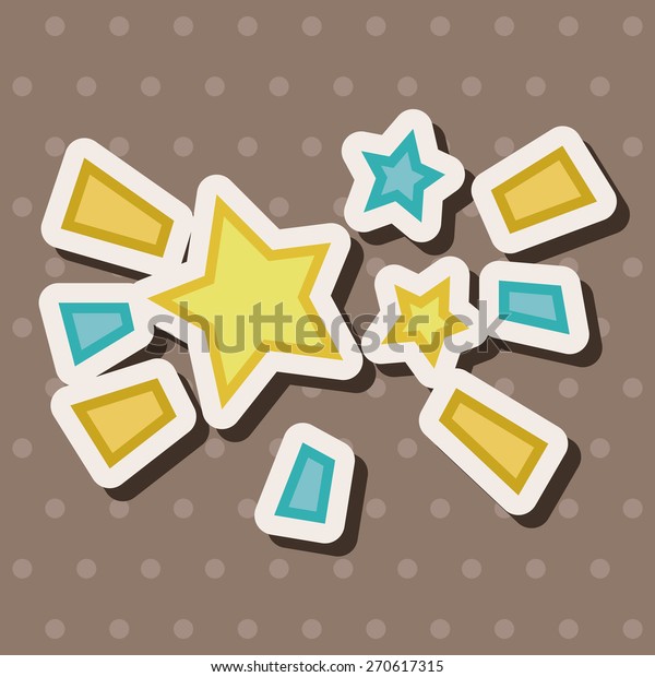 Space star, cartoon stickers\
icon