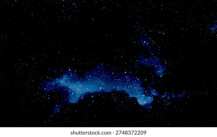 Space star shape sky night background, black starry cosmos abstract pattern dark blue science, textile cosmic galaxy astronomy decoration fantasy wallpaper landscape.
