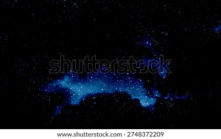 Space star shape sky night background, black starry cosmos abstract pattern dark blue science, textile cosmic galaxy astronomy decoration fantasy wallpaper landscape.