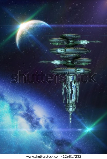 Space Station - Computer\
Artwork