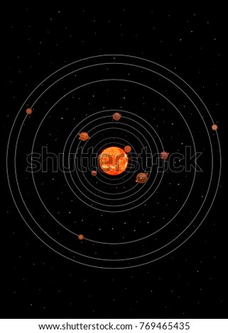 Similar – Image, Stock Photo Lunar Eclipse 27 July 2018: The End