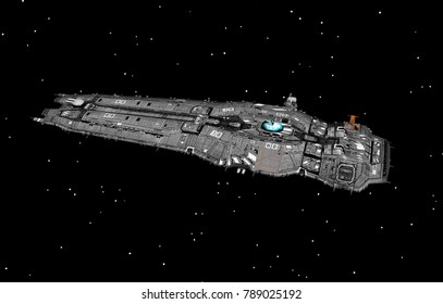 Space Transporter 3d Rendering Stock Illustration 789025192 