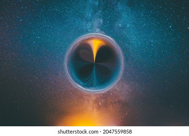 The Spacetime singularity Or gravitational singularity. A singularity is a region of space where the curvature of spacetime becomes infinite.  - Powered by Shutterstock