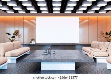 Spacious modern waiting area