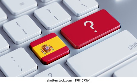 Spain High Resolution Question Mark Concept Stock Illustration ...