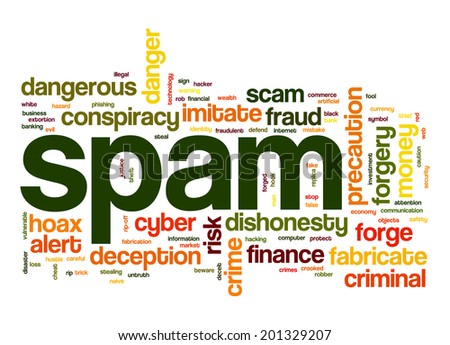 Spam word cloud