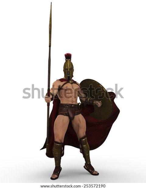 Spartan Stance Stock Illustration 253572190