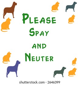 Spay And Neuter  Your Pets Please Poster Clip Art