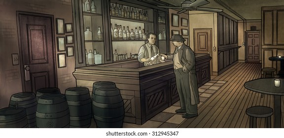 Speakeasy In The Depression Era.