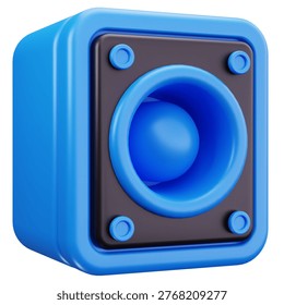 Speaker Audio Output Device 3D Illustrations