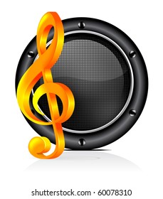 Speaker sound background