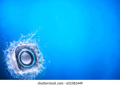 water on speaker