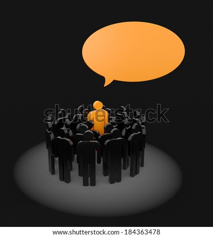 Speaking out from the crowd